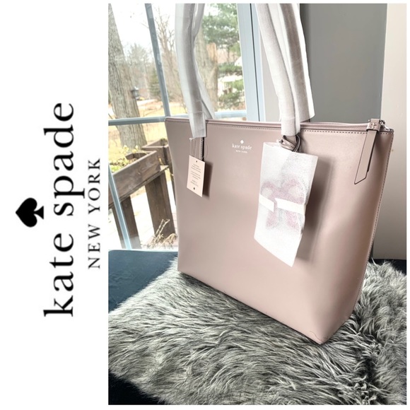 NWT Kate Spade genuine smooth leather tote - Picture 2 of 10